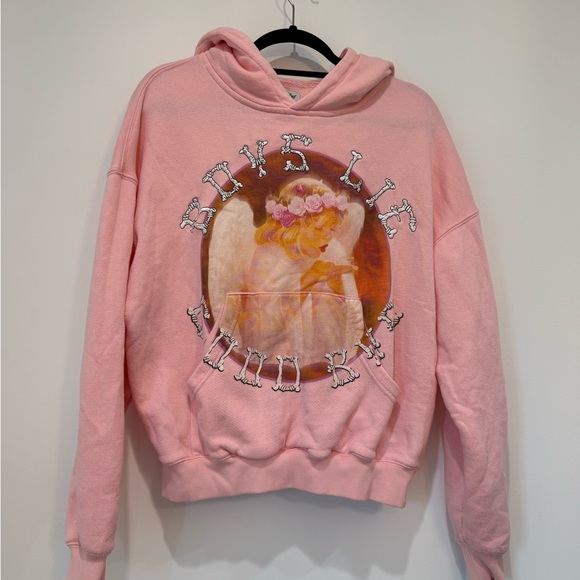 Boys Lie Pink Angel Graphic Hoodie | Size XS/S - Picture 2 of 8